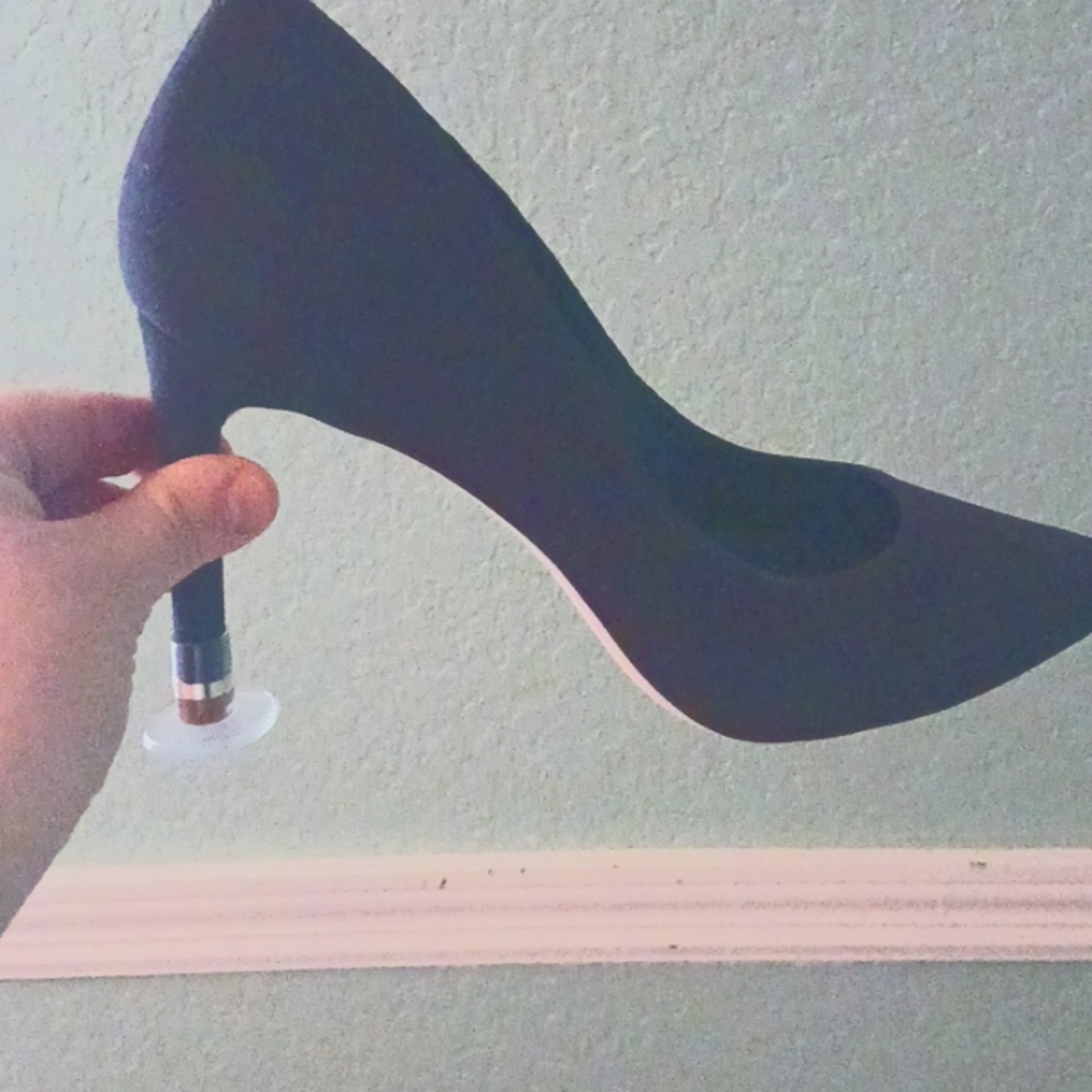 Suede Dress heel...Navy